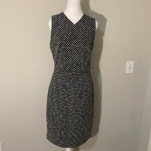 MM Lafleur Black & White Stripe Dress - Size 10